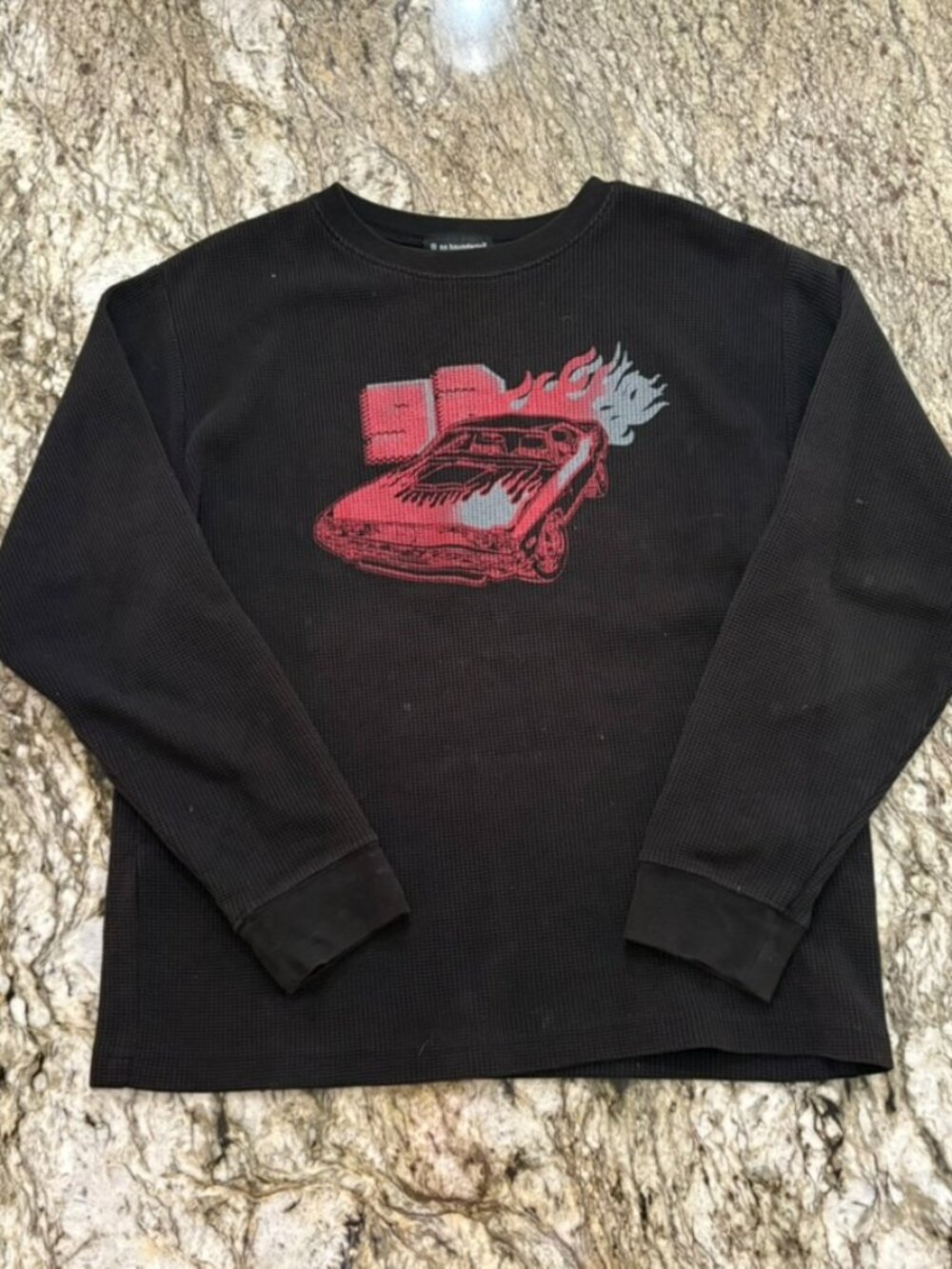 Y2K No Boundaries Graphic Waffle Long Sleeve